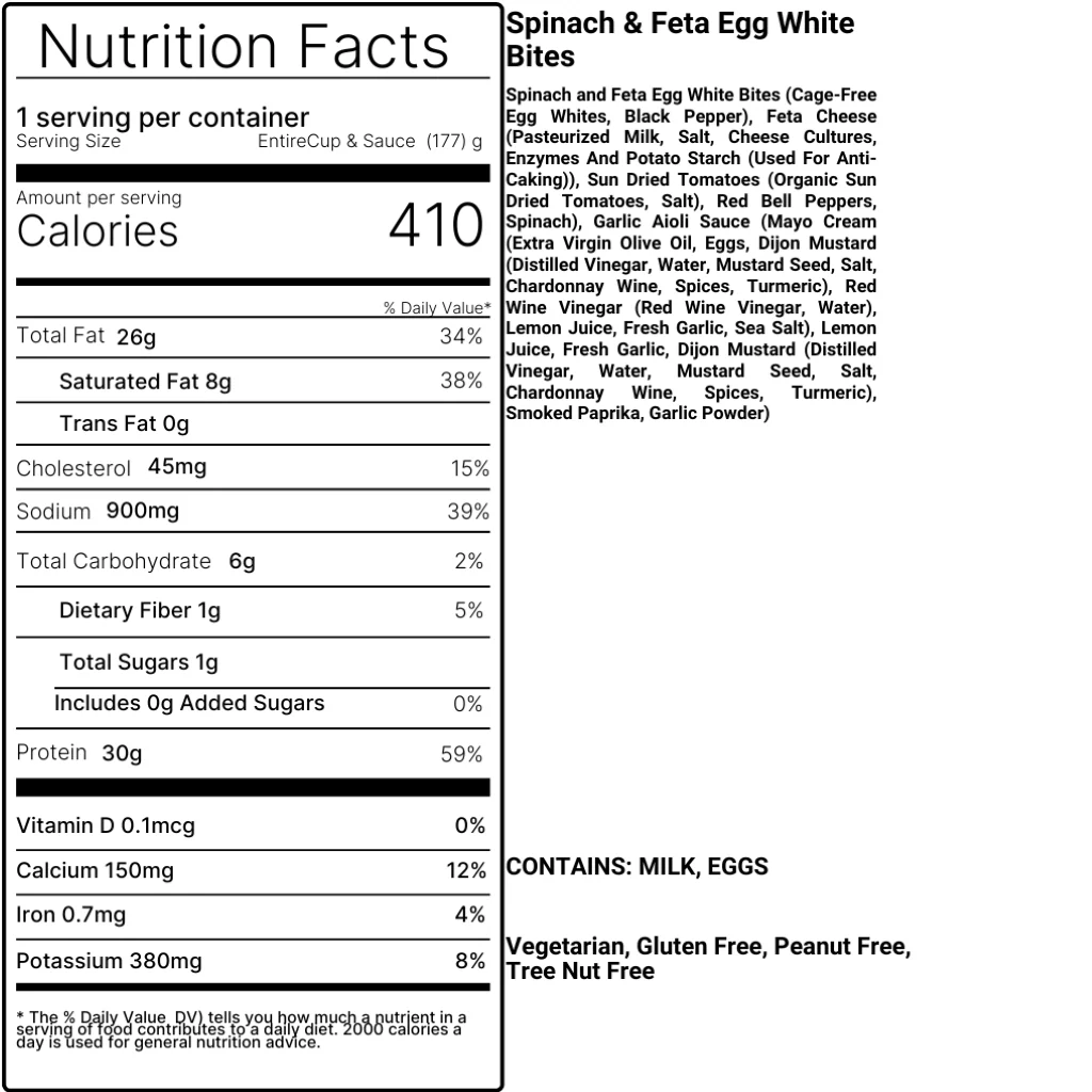 Spinach & Feta Egg White Bites - Image 4