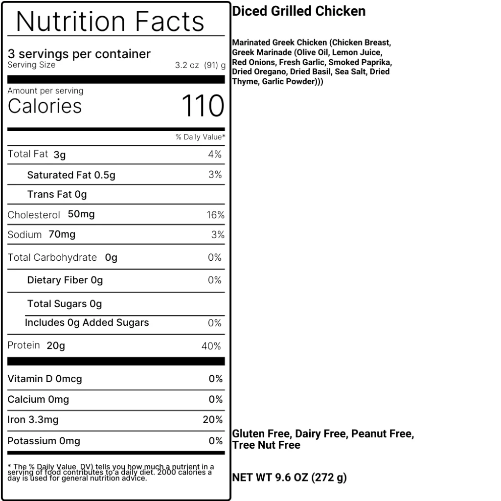 Diced Grilled Chicken - Image 3